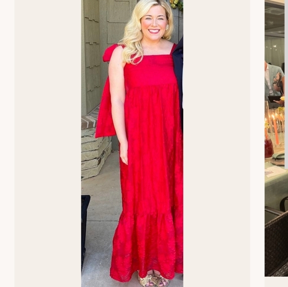 Sister Jane Ava Bay Red Maxi Dress with Bow Details - Picture 5 of 12